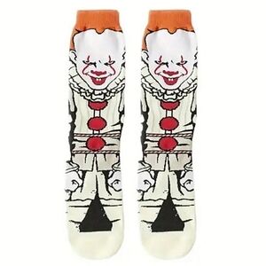 Pennywise IT Evil Clown Crew Socks Horror Movie Unisex Adult Scary Halloween NEW